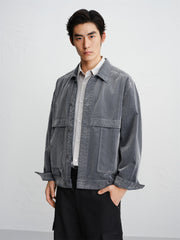 Men's Utility Flocked Jacket