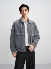 Men's Utility Flocked Jacket