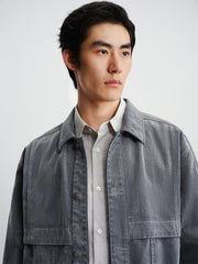 Men's Utility Flocked Jacket