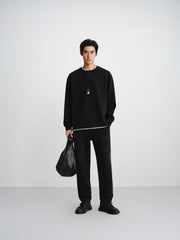 Men's Washed Distressed Tapered Jeans