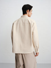 Men's Tonal Textured Jacquard Shirt
