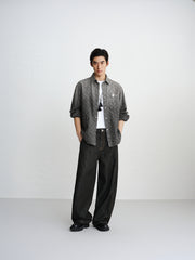 Men's Oversized Pleated Jeans