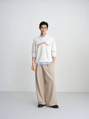 Men's Contrast Embroidered Jacquard Sweatshirt