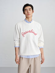Men's Contrast Embroidered Jacquard Sweatshirt