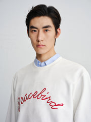 Men's Contrast Embroidered Jacquard Sweatshirt