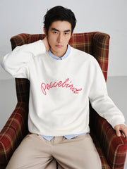 Men's Contrast Embroidered Jacquard Sweatshirt