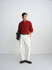 Men's Wool Henley Sweater