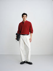 Men's Wool Henley Sweater