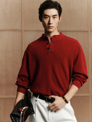 Men's Wool Henley Sweater