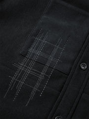 Men's Tonal Panel Corduroy Shirt