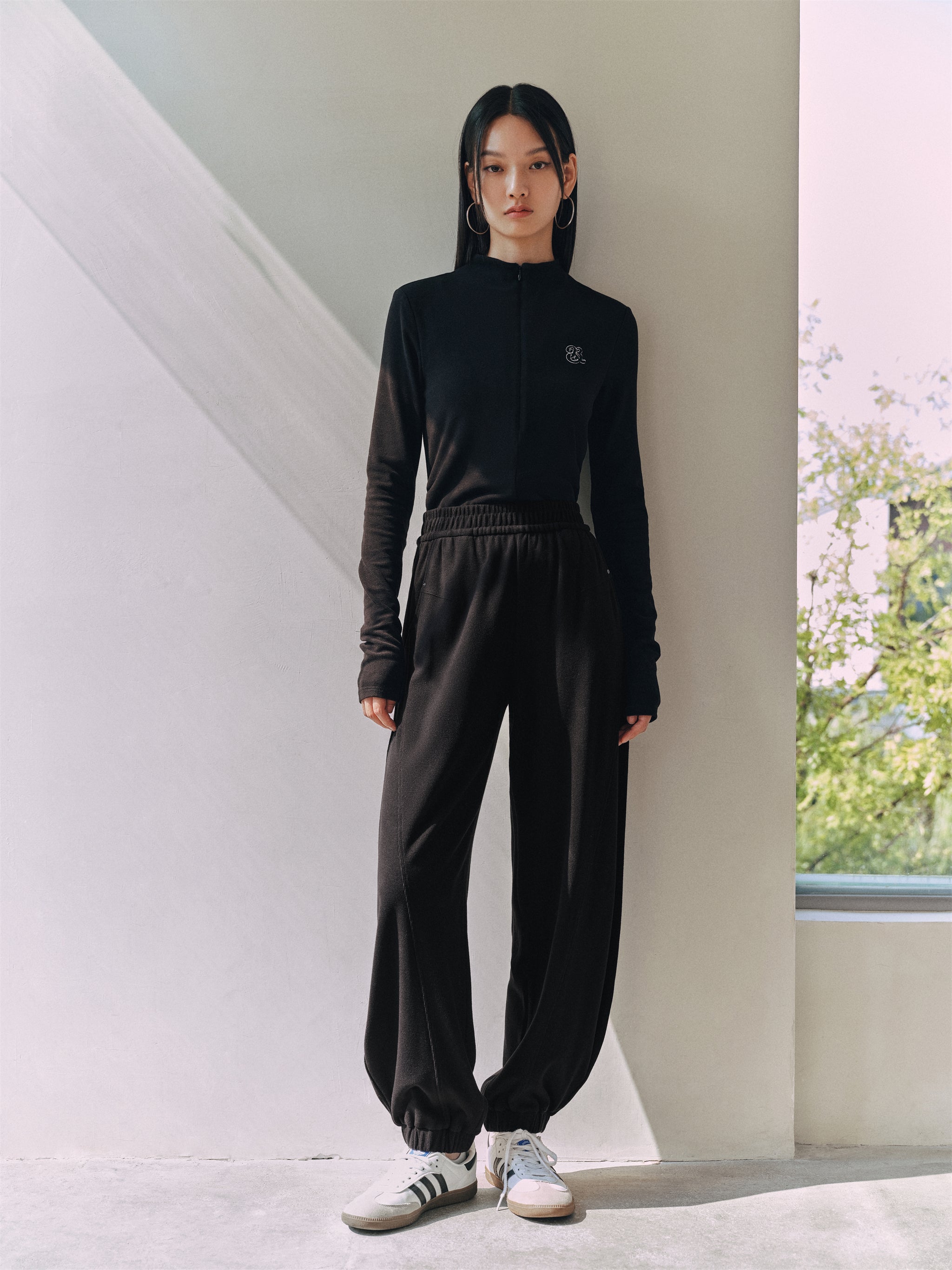 Women's Spliced Knit Pants