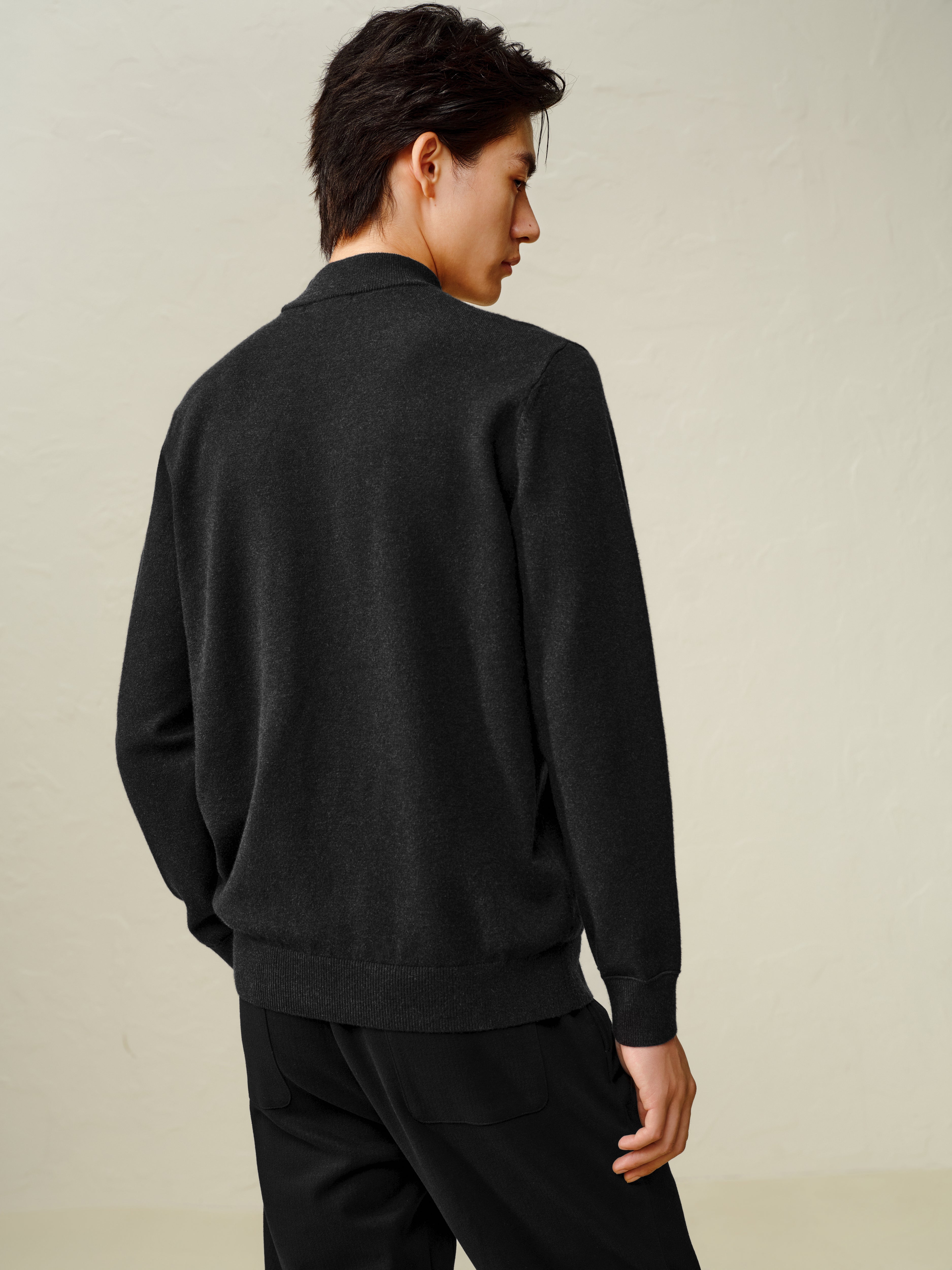 Men's Mock Neck Pullover