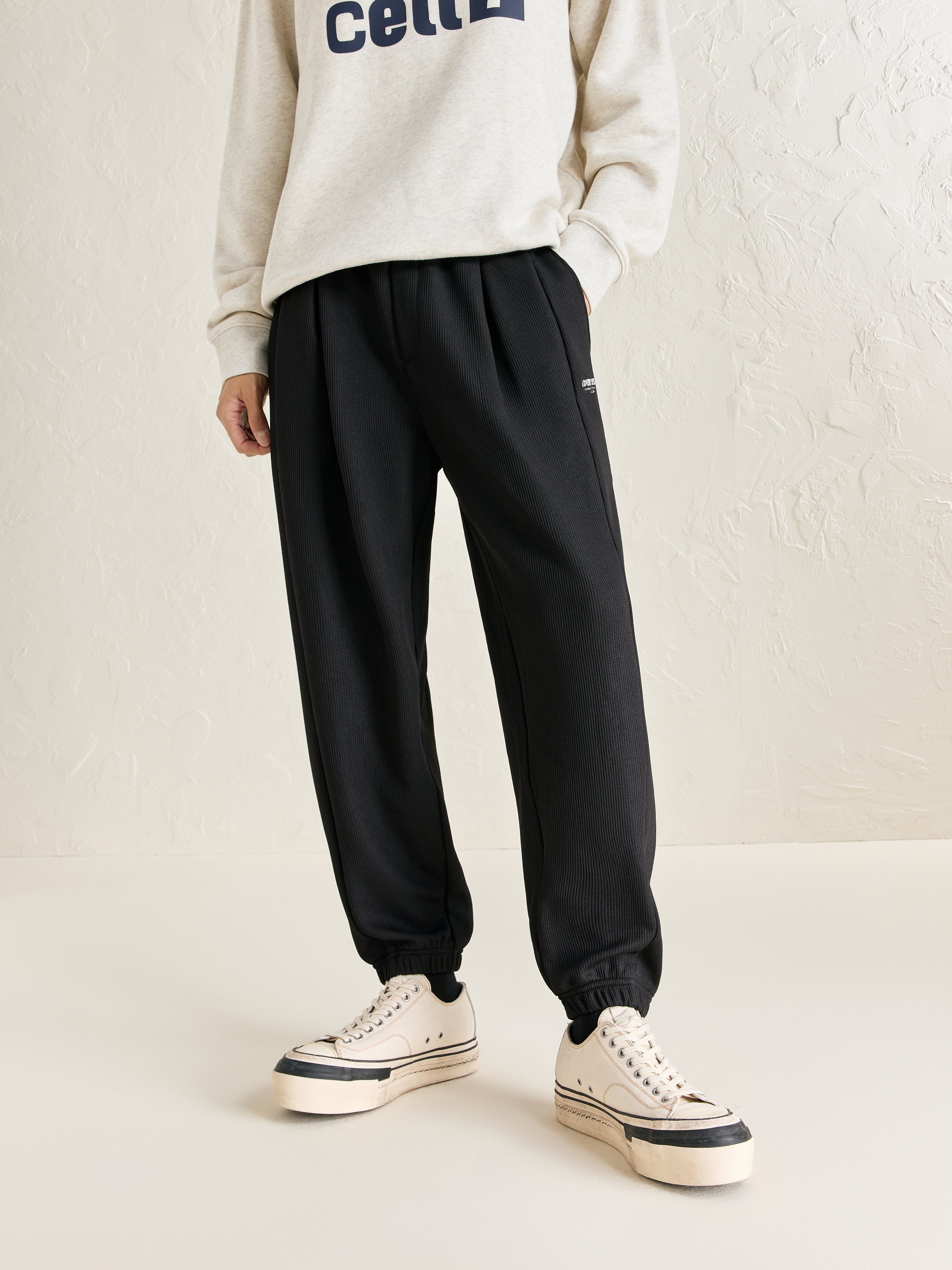 Men's Spliced Drawstring Pants