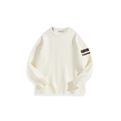 Men's Contrast Color Striped Pullover