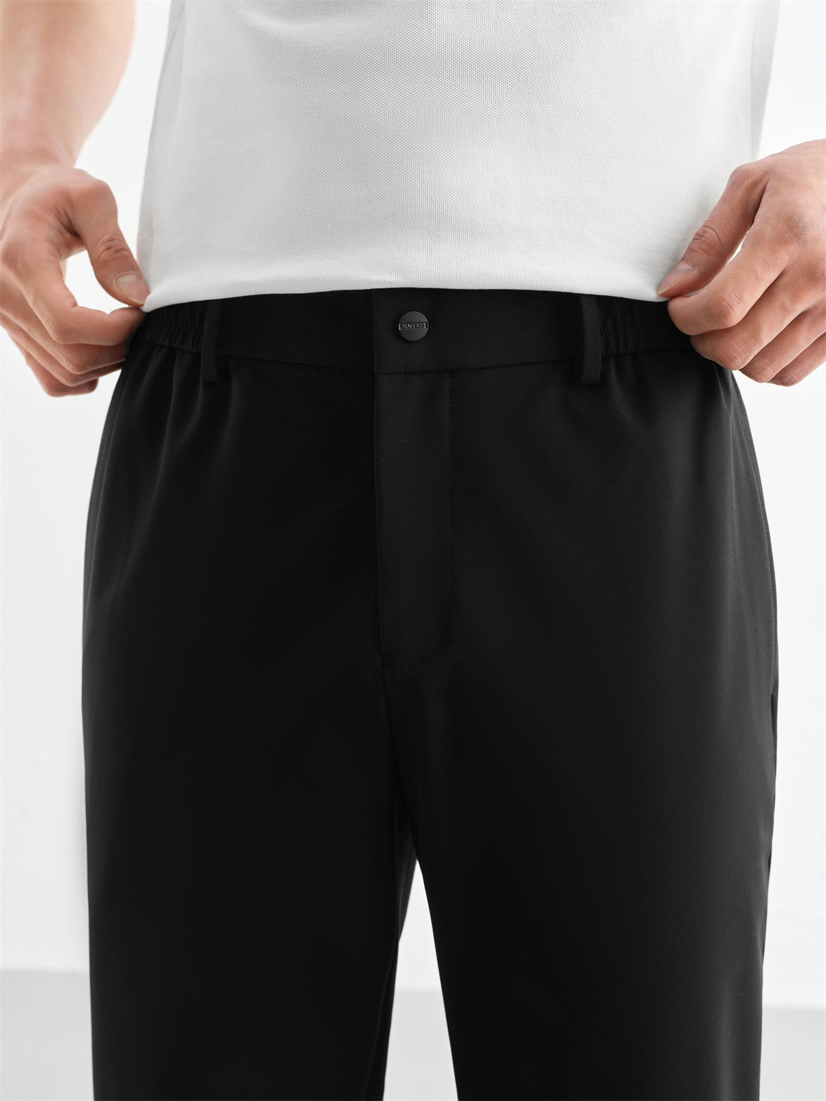 Men's Solid Cropped Business Pants
