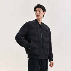 Men's Zip Baseball Puffer Jacket