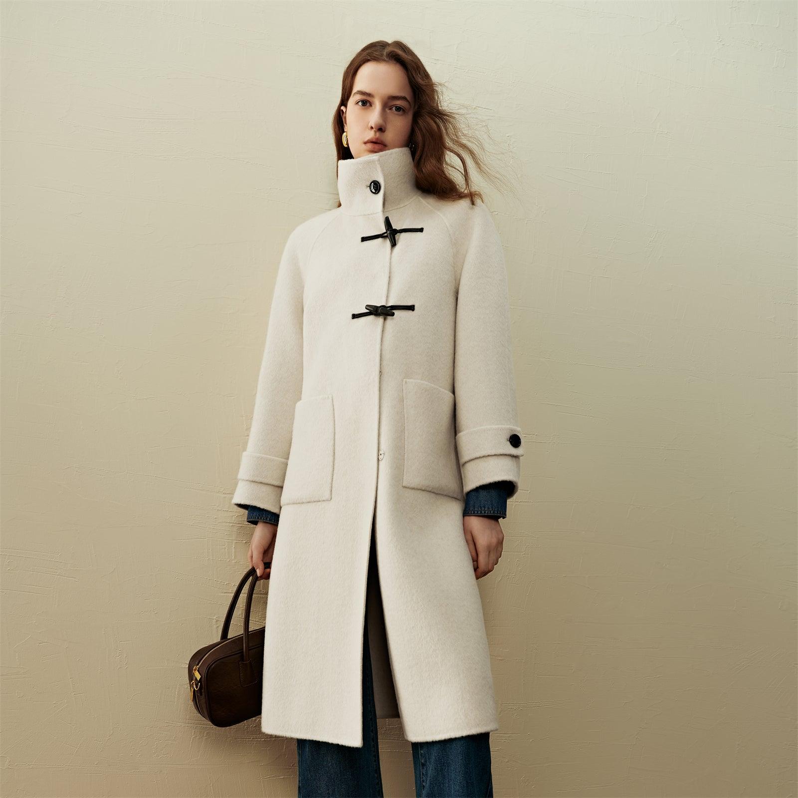 Women's Horn Toggle Button Wool Coat