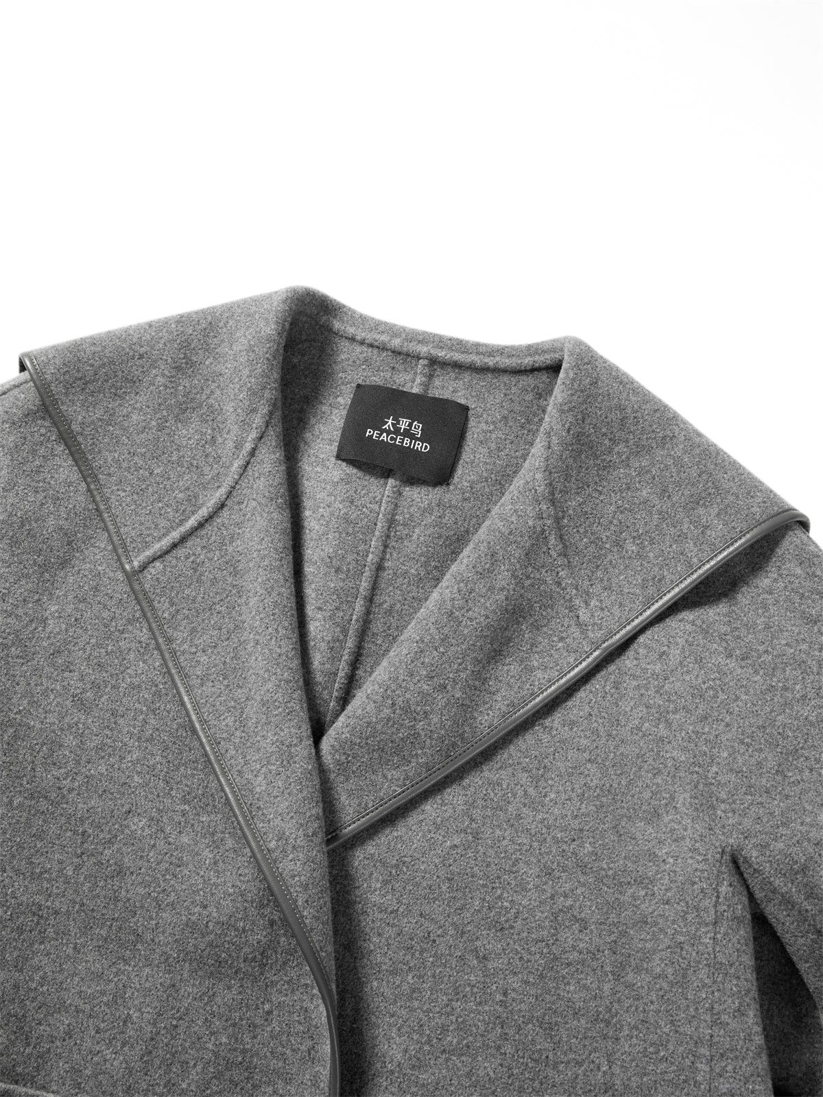 Women's Belted Robe-Style Double-Face Wool Coat