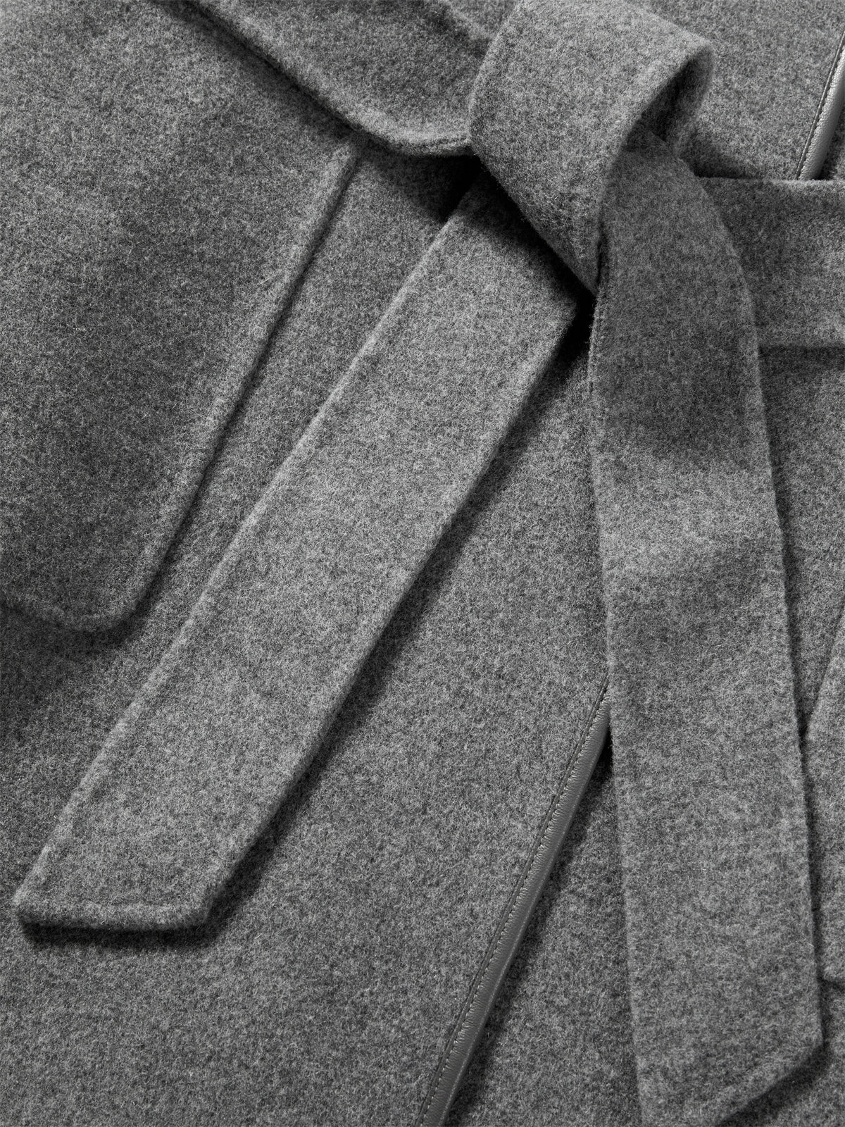 Women's Belted Robe-Style Double-Face Wool Coat