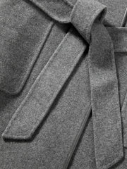 Women's Belted Robe-Style Double-Face Wool Coat
