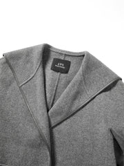 Women's Belted Robe-Style Double-Face Wool Coat