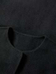 Women's Short Cashmere Coat with Scarf