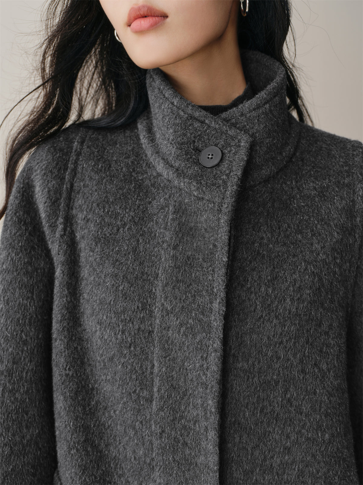 Women's Yak-Wool Blend Long Coat