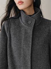 Women's Yak-Wool Blend Long Coat