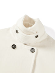 Women's Double-Breasted Alpaca Coat
