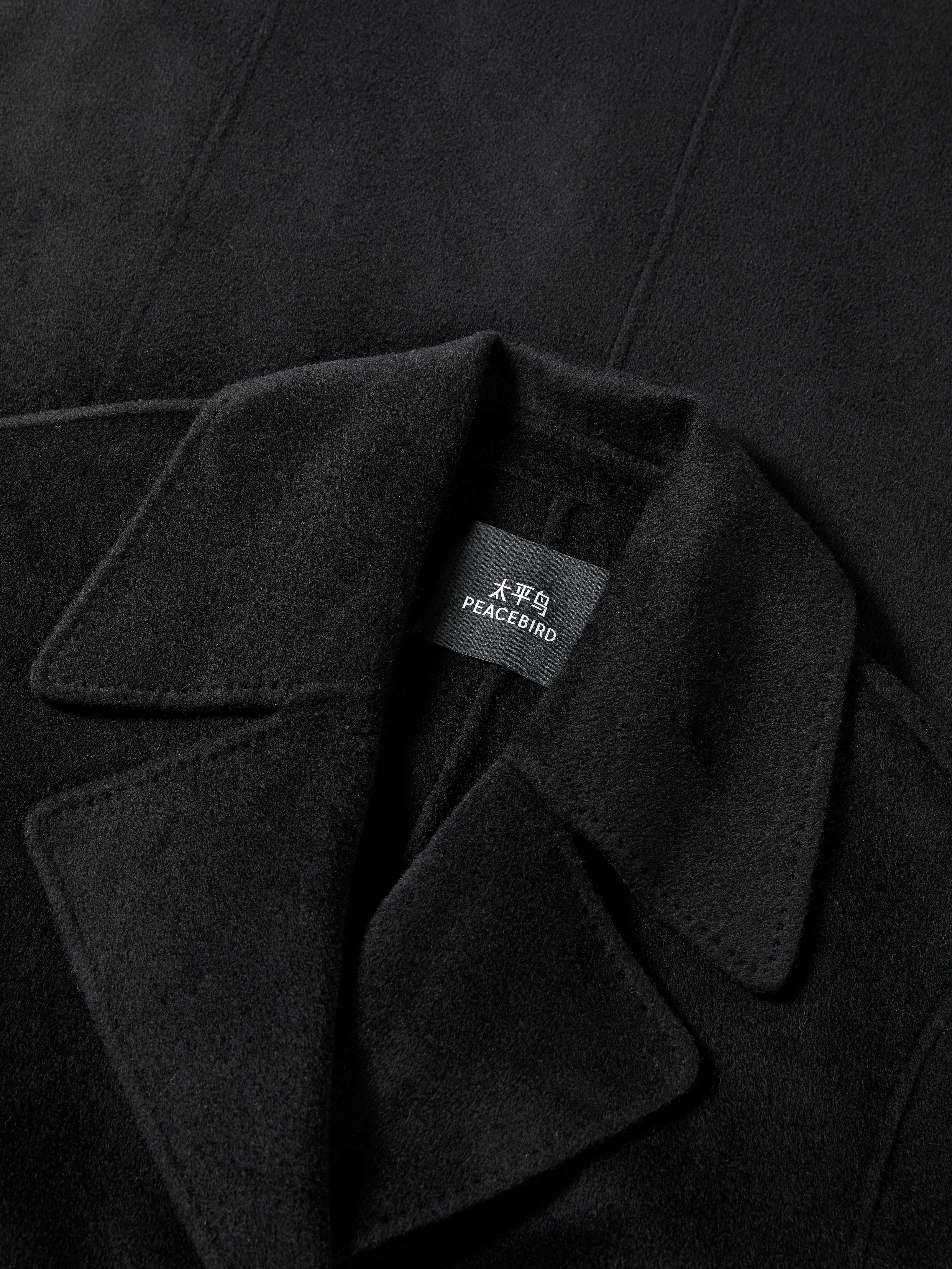 Women's Double-Breasted Belted Wool Coat