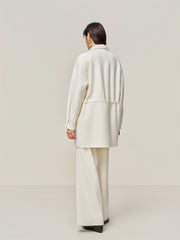 Women's Trench-Style Double-Face Pure Wool Coat