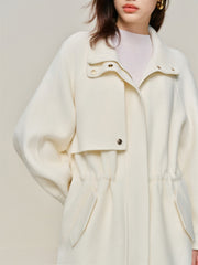 Women's Trench-Style Double-Face Pure Wool Coat