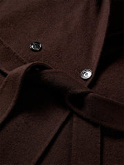 Women's Yak-Wool Blend Hooded Robe-Style Coat