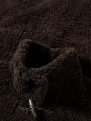 Women's Curly Wool Stand-Collar Coat