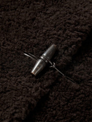 Women's Curly Wool Stand-Collar Coat