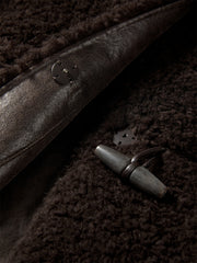 Women's Curly Wool Stand-Collar Coat