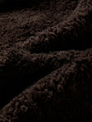 Women's Curly Wool Stand-Collar Coat