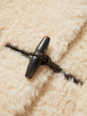 Women's Curly Wool Stand-Collar Coat