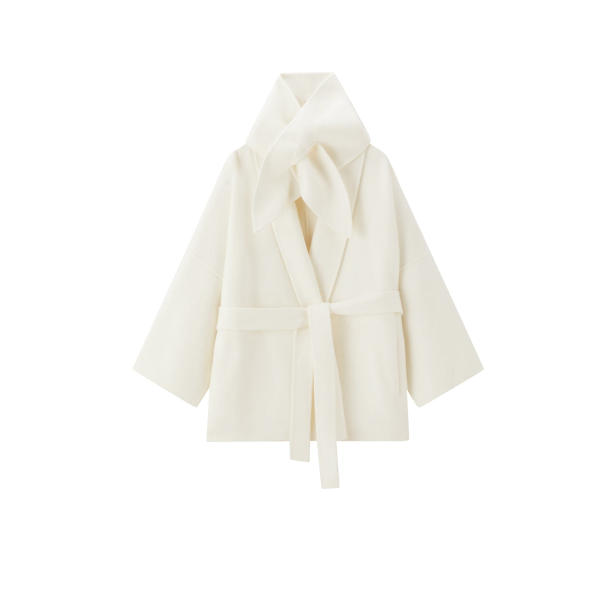 Women's Commuter Wool-Blend Robe Coat