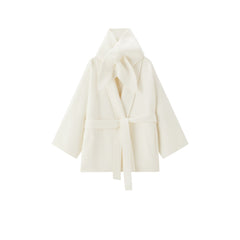 Women's Commuter Wool-Blend Robe Coat