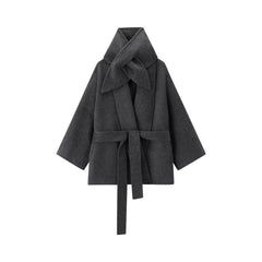 Women's Commuter  Wool-Blend Double-Face Robe Coat Set