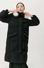 Women's Parka Down Coat With Fox Fur Collar