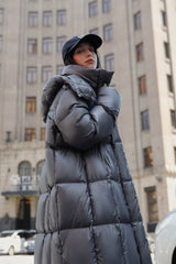 Women's Extra Long HORTOBAGY Goose Down Coat