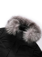 Women's Parka Down Coat With Fox Fur Collar