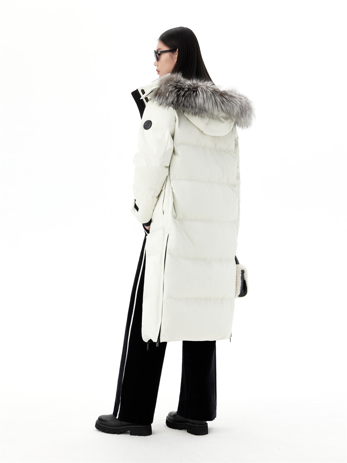 Women's Parka Down Coat With Fox Fur Collar