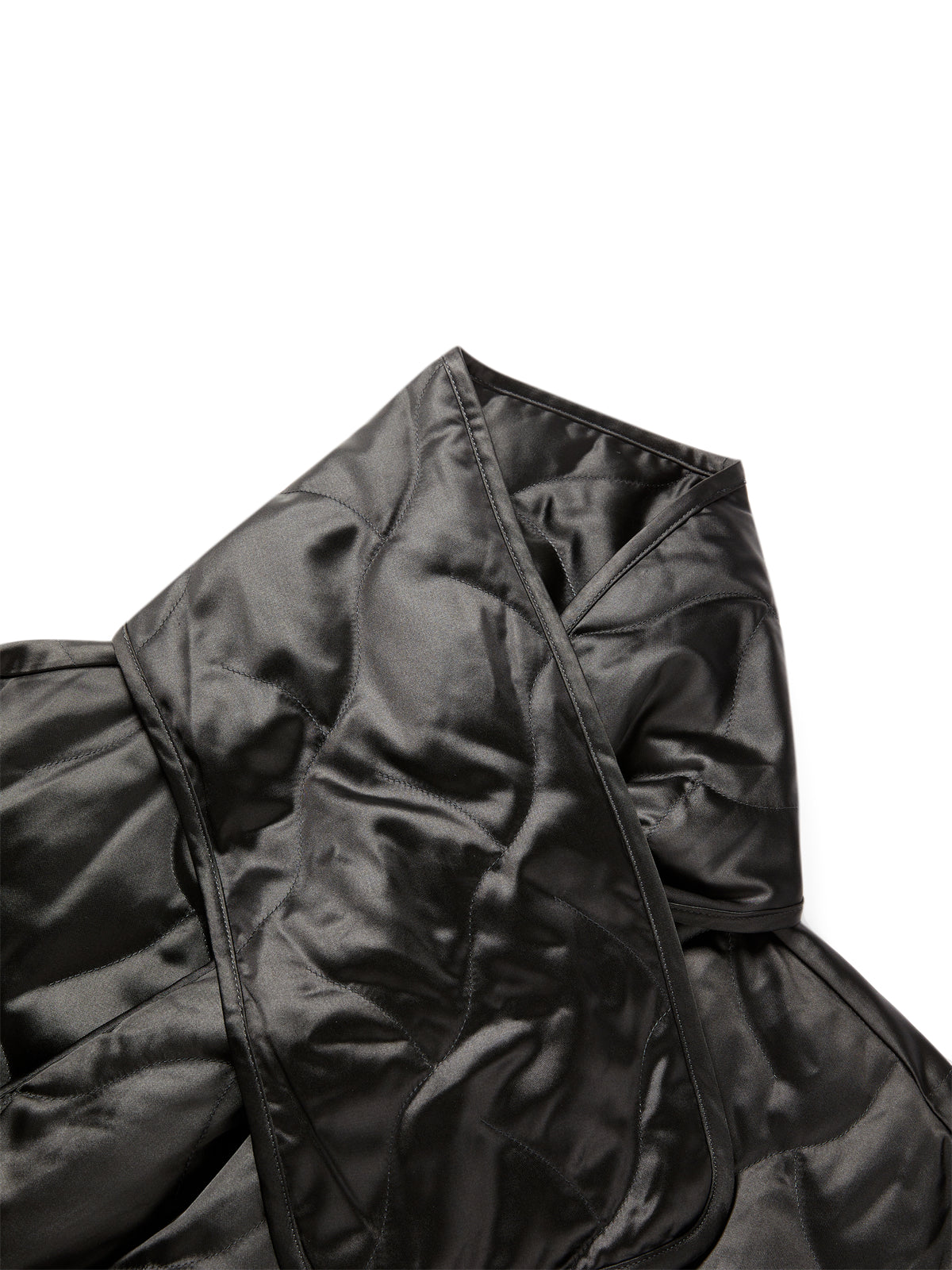 Women's Oversized Down Shirt with Detachable Scarf