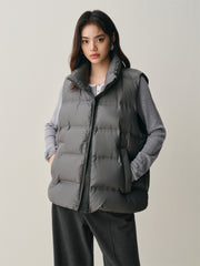 Women's Bonded Stand-Collar Down Vest