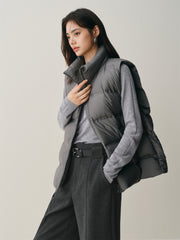 Women's Bonded Stand-Collar Down Vest