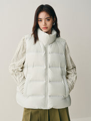 Women's Bonded Stand-Collar Down Vest