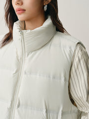 Women's Bonded Stand-Collar Down Vest